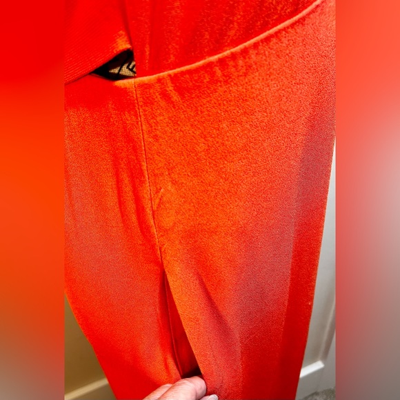 ALC High Side Slit  Sleeveless Midi  Sheath Dress in Vibrant Orange  Sz 4 - Picture 4 of 13